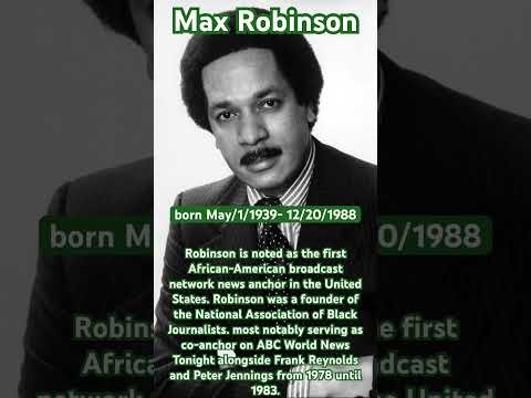 Max Robinson #shorts #shortvideo #history #blackhistorymonth