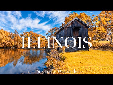 Illinois 4K - Famous Fall Colors and Scenic Autumn Beauty in Illinois - 4K Ultra HD