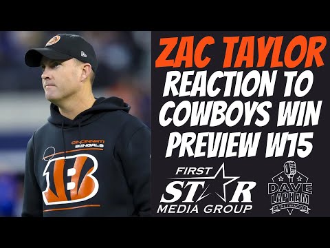 Bengals Head Coach Zac Taylor | Reaction to Cowboys Win & Previewing Week 15 vs the Titans