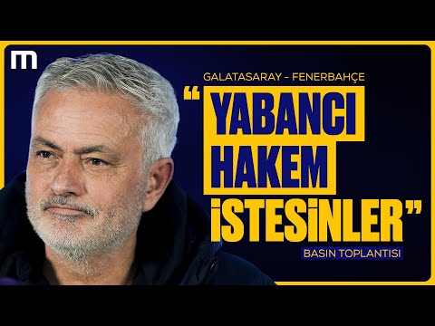 Jose Mourinho Maç Sonu Basın Toplantısı | Galatasaray 0-0 Fenerbahçe