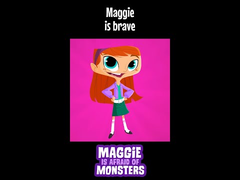 Maggie is brave! Except for...? From the preschool kids book "Maggie Is Afraid Of Monsters" #shorts