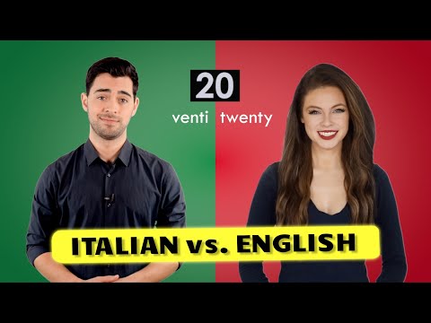 Italian vs. English Numbers |  Numbers 1-20 in Italian and English