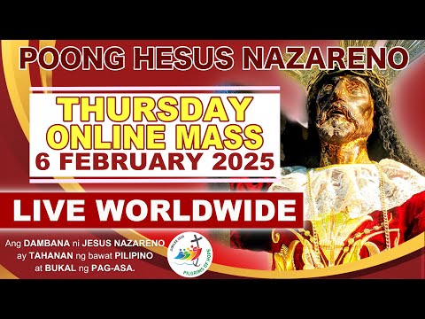 FILIPINO LIVE ONLINE MASS TODAY · FR. JOWEL GATUS · 6 FEBRUARY 2025 · THURSDAY