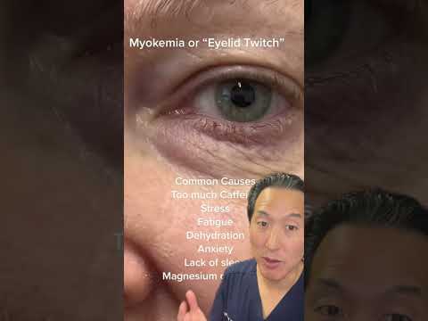 What is Myokymia or Eyelid Twitching From?