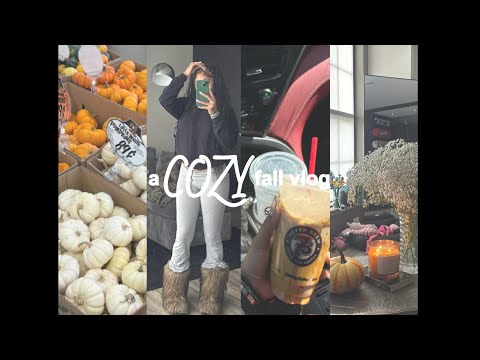 cozy fall vlog 🍂 fall shopping, seasonal drinks + bake with me