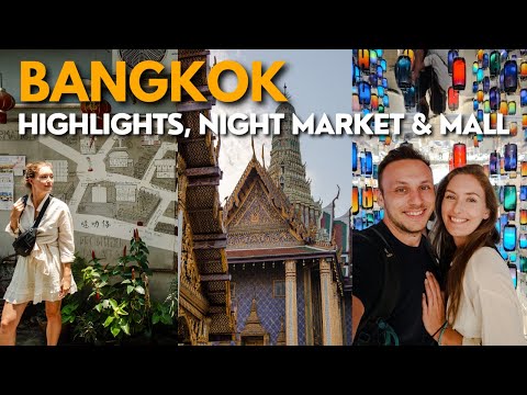 Bangkok Vlog - Discovering MUST-SEE Temples, Grand Palace, Night Market & INSANE Shopping Mall 🇹🇭