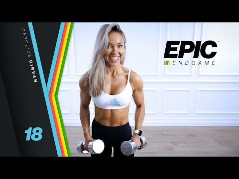 PUMPED UP Arms & Core Workout - Dumbbells | EPIC Endgame Day 18