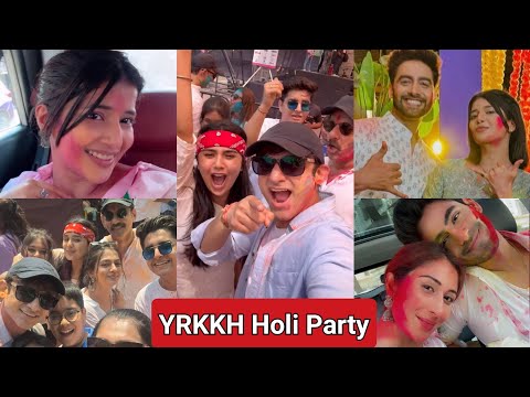 YRKKH Offscreen Holi Fun: Samridhi Shukla, Garvita, Saloni Sandhu, Romit Raj, Rohit Purohit