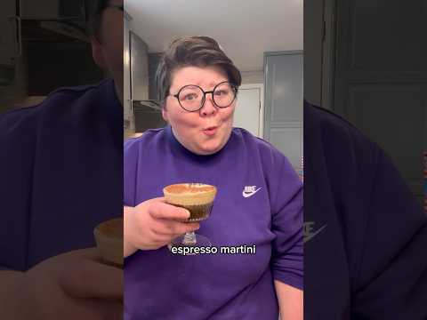 Making a Tiramisu Espresso Martini