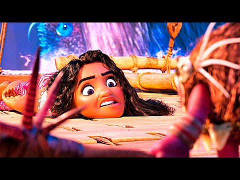 Moana 1 & 2 | Moana vs Kakamora Fight Scenes Recap | Moana Meets Maui