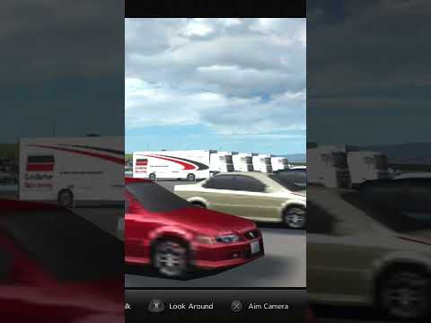 Laguna Seca's out of bounds cars on Gran Turismo 5