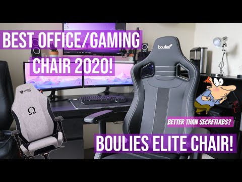 Boulies Elite Chair! Best chair for your office, and gaming in 2020! (for tall people too...)