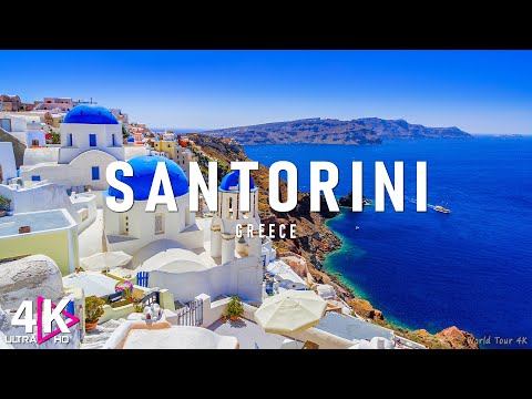 Santorini 4K - Scenic Relaxation Film With Calmling Music - 4K Video UHD