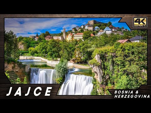 Jajce ● Bosnia and Herzegovina 🇧🇦 【4K】 Aerial Cinematic Drone [2023]