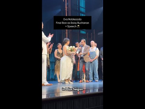 Eva Noblezada - The Great Gatsby Final Bow + Speech 🥂