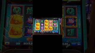 OMG! Slot went CRAZY with 6 re-triggers! INSANE! 12 MANSIONS JACKPOT! Huff n' more Puff slot!