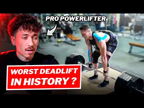 Pro Powerlifter Reacts to the WORST Deadlifts in HISTORY (how to fix them)