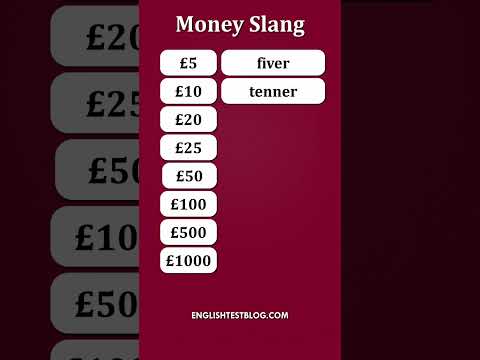 Money Slang from the UK 🇬🇧