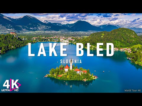 Lake Bled 4K Drone Nature Film - Calming Piano Music - Natural Landscape