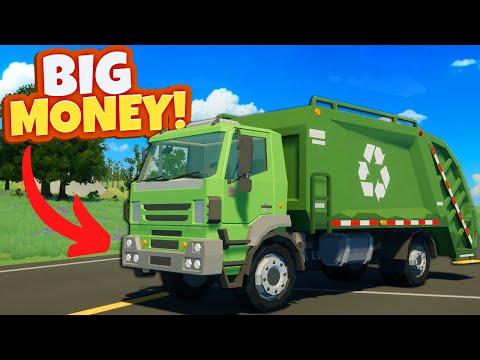 Making BIG MONEY By Becoming a Garbage Truck Driver!? (Motor Town)