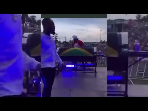 Shenseea Comes On Stage In A Jerk Pan Pushed By Romeich At Rolling Loud