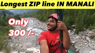 Longest Zip Line In Manali || Manali Trip 2022