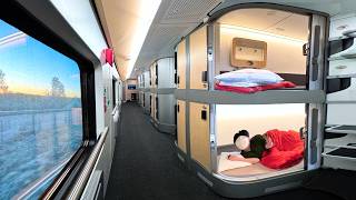 12 Hours on World’s First Capsule Hotel Sleeper Train! | 🇦🇹Austria-🇩🇪Germany