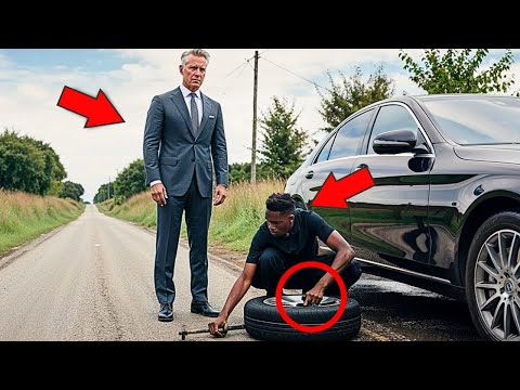 Black Teen Fixes a Rich Man’s Flat Tire, The Next Day a Black SUV Shows Up at His House