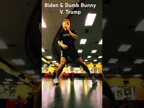 Biden & Dumb Bunny v. Trump !! Stayin’ Alive Dance Battle!! #dance #breakdance @kamala @biden @trump