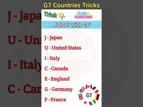 G7 Country Names Trick 2023 / g7 countries trick / gk tricks / Vartman main kaun kya 2023 / Kaun Kya