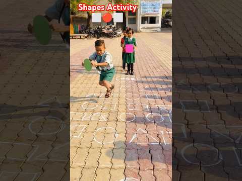 Shapes Activity🔴👑#education #newcreativeactivity #uniqueideas #school #abcd #dance #shorts #trending