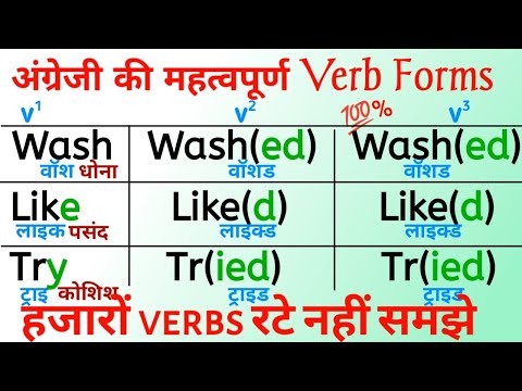 हजारों verbs याद कैसे सीखें??English padhna kaise sikhe | इंग्लिश पढ़ना कैसे सीखें |