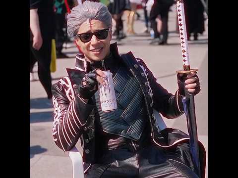 Vergil status cosplay 2024 DMC 5 #shorts