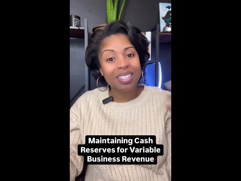 Maintaining Cash Reserves for Variable Business Revenue #shorts