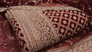 ARNG-3329 “The Royal Maroon” Vol 10 Premium Designer Saree||Georgette Fabric||Crystals||Zari