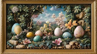 Easter TV Art | Gold Frame | Easter TV Screensaver