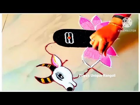 mahashivratri rangoli 2025🌟mahashivratri rangoli easy🌟shivling rangoli designs | shivalinga muggulu