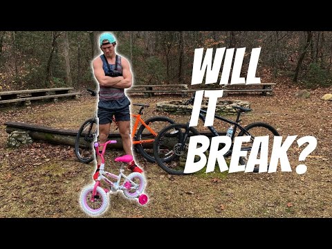 I rode this TINY bike down a mountain