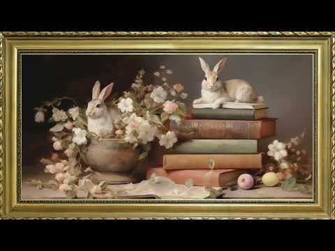 VINTAGE EASTER TV ART WALLPAPER SCREENSAVER BACKGROUND FRAMED SAMSUNG TV ART