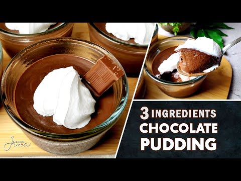 Chocolate Pudding | 3 Ingredients Chocolate Pudding | 10 minutes Chocolate Pudding | Easy Pudding