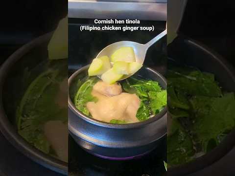 Cornish hen tinola. Filipino Chicken ginger soup. #shorts #pinoy #pinoyfood #tinolangmanok