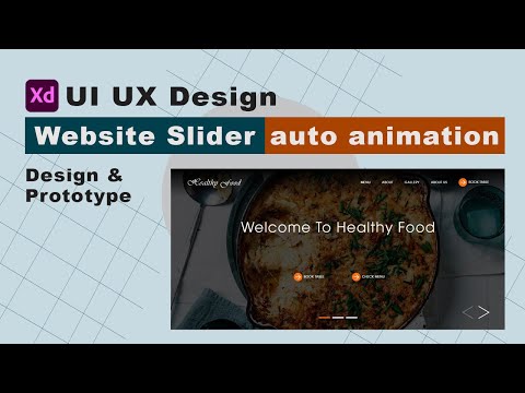 How to Design Slider Animation in XD using components | adobe XD Prototyping | adobe XD tutorial