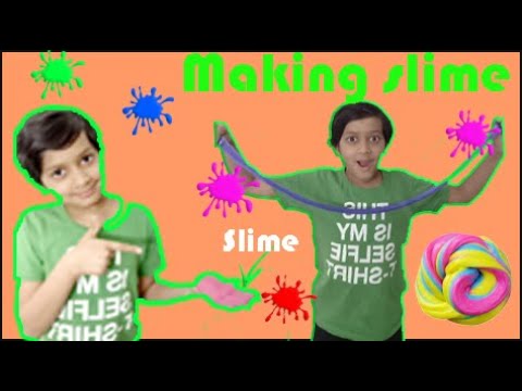 Making lot of slime and playing with it!!!