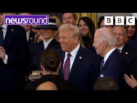 Donald Trump is sworn in as president | Newsround