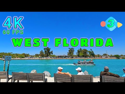 Englewood to Anna Maria Drive Part 3/8, Florida USA 4K-UHD