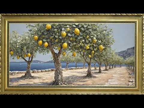 LEMON TREE FREE TV ART WALLPAPER SCREENSAVER BACKGROUND VINTAGE FRAMED SAMSUNG TV ART 3HRS 4K HD