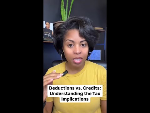 Deductions vs. Credits Understanding the Tax Implications #shorts