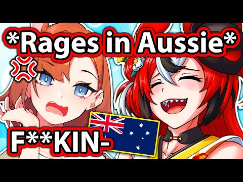 FriendTaro Got Angry, Her Aussie Accent Came Out and Made Bae Laugh 【Hololive】