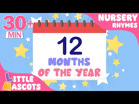 Months Of The Year | Learn Months, Alphabets + more | Little Mascots Nursery Rhymes & Kids Songs