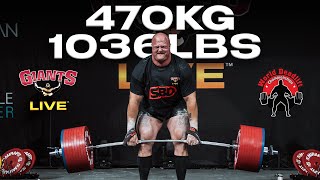 470kg/1036lb DEADLIFT ATTEMPTS | Las Vegas 2024